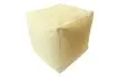 Пуфик «Куб» (микророгожка, слоновая кость)