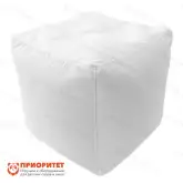 Пуфик «Куб» (велюр, белый)1