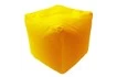 Пуфик «Куб» (велюр, желтый)