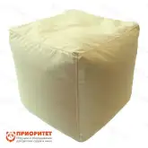Пуфик «Куб» (велюр, кремовый)1