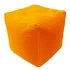 Пуфик «Куб» (велюр, оранжевый)