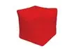 Пуфик «Куб» (велюр, бархатистый красный)
