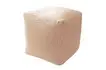Пуфик «Куб» (рогожка, кремовый)