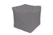 Пуфик «Куб» (микровелюр, серый)