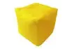 Пуфик «Куб» (экокожа, желтый)