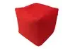 Пуфик «Куб» (экокожа, красный)