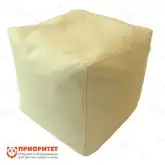 Пуфик «Куб» (экокожа, кремовый)1