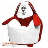 Кресло-мешок «Зайка» (полиэстер, красный)1