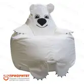 Кресло-мешок «Мишка» (полиэстер, белый)1