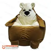 Кресло-мешок «Мишка» (велюр, бурый)1