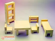 Игровой набор Фребеля «Мебель для кукольного домика»1