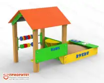 Домик для детской площадки с песочницей «Кафе»1