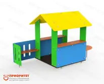 Домик для детской площадки с крыльцом «Лето»1
