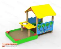 Домик для детской площадки с песочницей «Игра»1