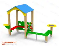 Домик для детской площадки «Цветочный»1