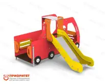 Машинка для детской площадки с горкой «Пожарная»1