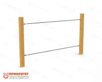 Лаз «Канатный мостик» Wood1