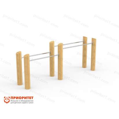 Брусья двухуровневые Wood