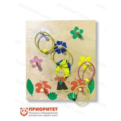 Панель Занимательный кольцеброс общий вид