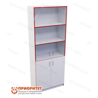 Стеллаж полуоткрытый со стеклом