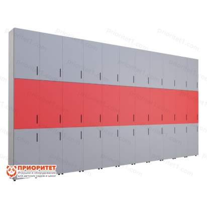 Шкаф встраиваемый закрытый многосекционный №4