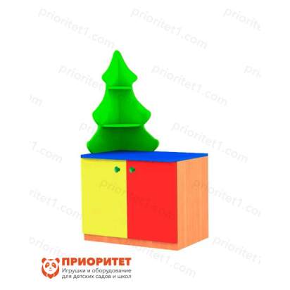 Модульный стеллаж «Елочка №1» (цветной фасад)