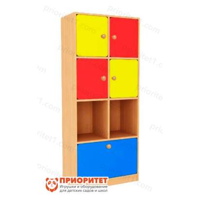 Модульная стенка «Городок» секция №4 (цветной фасад)