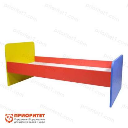 Кровать детская одноярусная цветная (ортопедическое ложе)