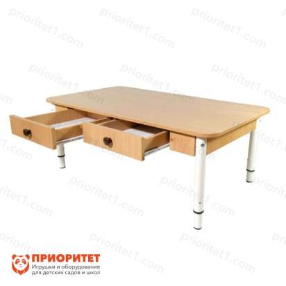 Стол детский регулируемый «Дошколенок» с ящиками (ЛДСП, 00-1 группа)