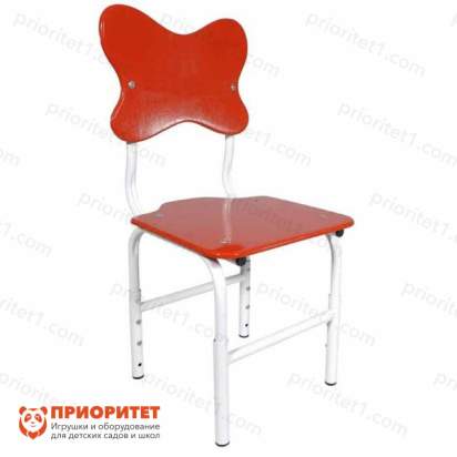 Стул детский регулируемый «Мотылек» красный