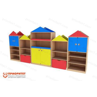 Модульная стенка «Домик» (цветной фасад)