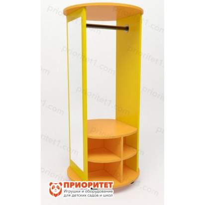 Стеллаж «Уголок ряженья №2» с зеркалом (цветной)