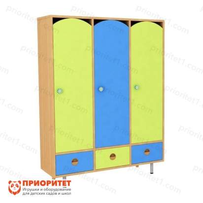 Шкаф 3-секционный с ящиками