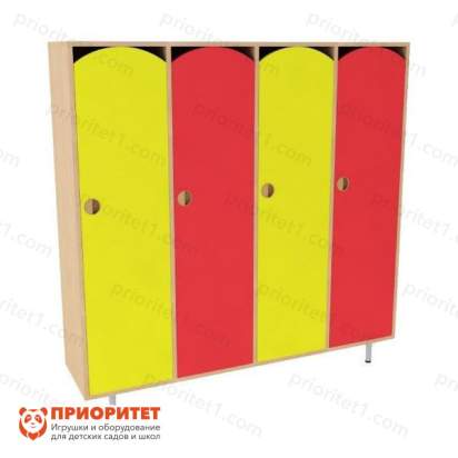 Шкаф 4-секционный «Компакт» (цветной фасад)