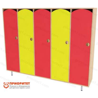 Шкаф 5-секционный малый (цветной фасад)