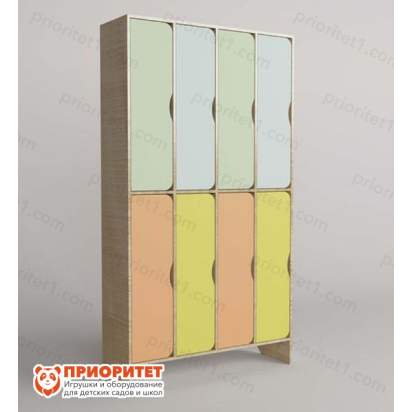 Шкаф двухъярусный 4-секционный