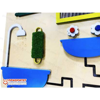 Бизиборд «Моя ванная» с лабиринтом