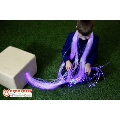 Мягкий кубик с пучком волокон (100 волокон) общий вид