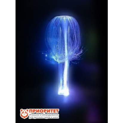 Световая каскадирующая трубка искристый фонтан голубого цвета