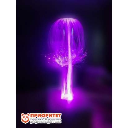 Световая каскадирующая трубка искристый фонтан фиолетового цвета