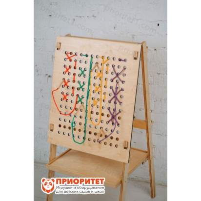 Тактильно-развивающая панель «Полезная вышивка»_16