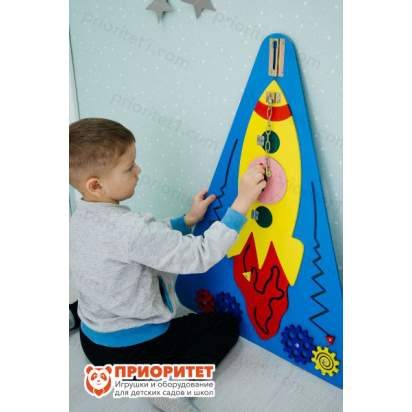 Бизиборд «Стремительная ракета» для мальчиков