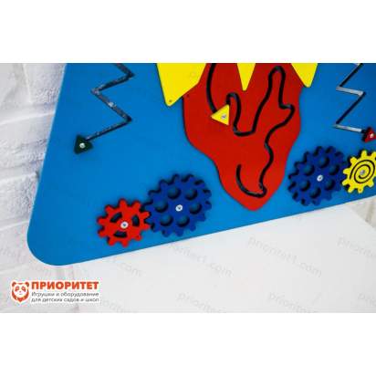 Бизиборд «Стремительная ракета» с шестеренками