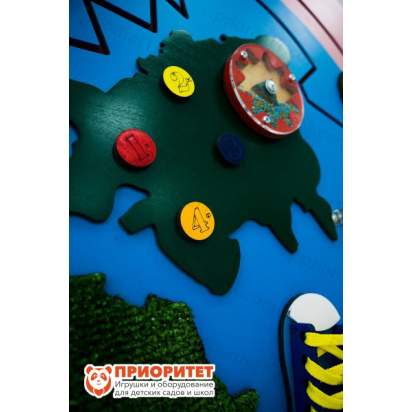 Бизиборд «Родная планета» с бисером