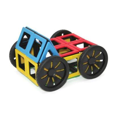 Набор Полидрон Магнитный «Конструируем транспорт» с дополнительным комплектом колес (Расширенный) 2