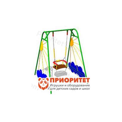 Качели металлические «Рассвет» с креслом для детской площадки