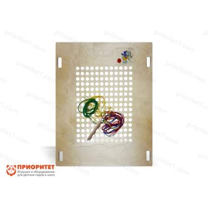 Тактильно-развивающая панель «Маленький портной»-11