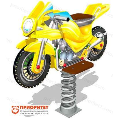 Качалка на пружине Байк для детской площадки