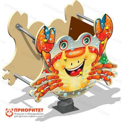 Качалка на пружине Крабик для детской площадки