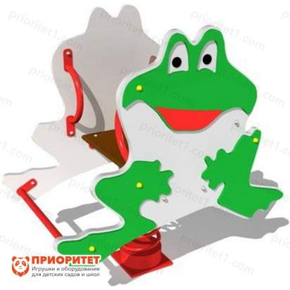 Качалка на пружине Лягушка для детской площадки
